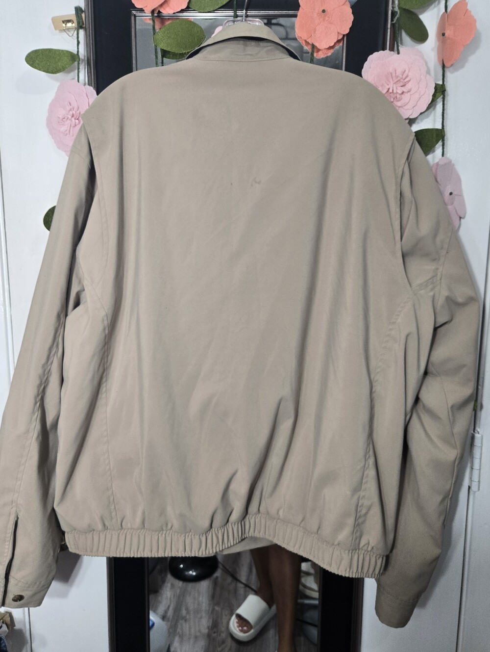 Vintage 90s Polo Golf Ralph Lauren Bi Swing Jacket Mens XL Tan Bomber - Picture 8 of 9